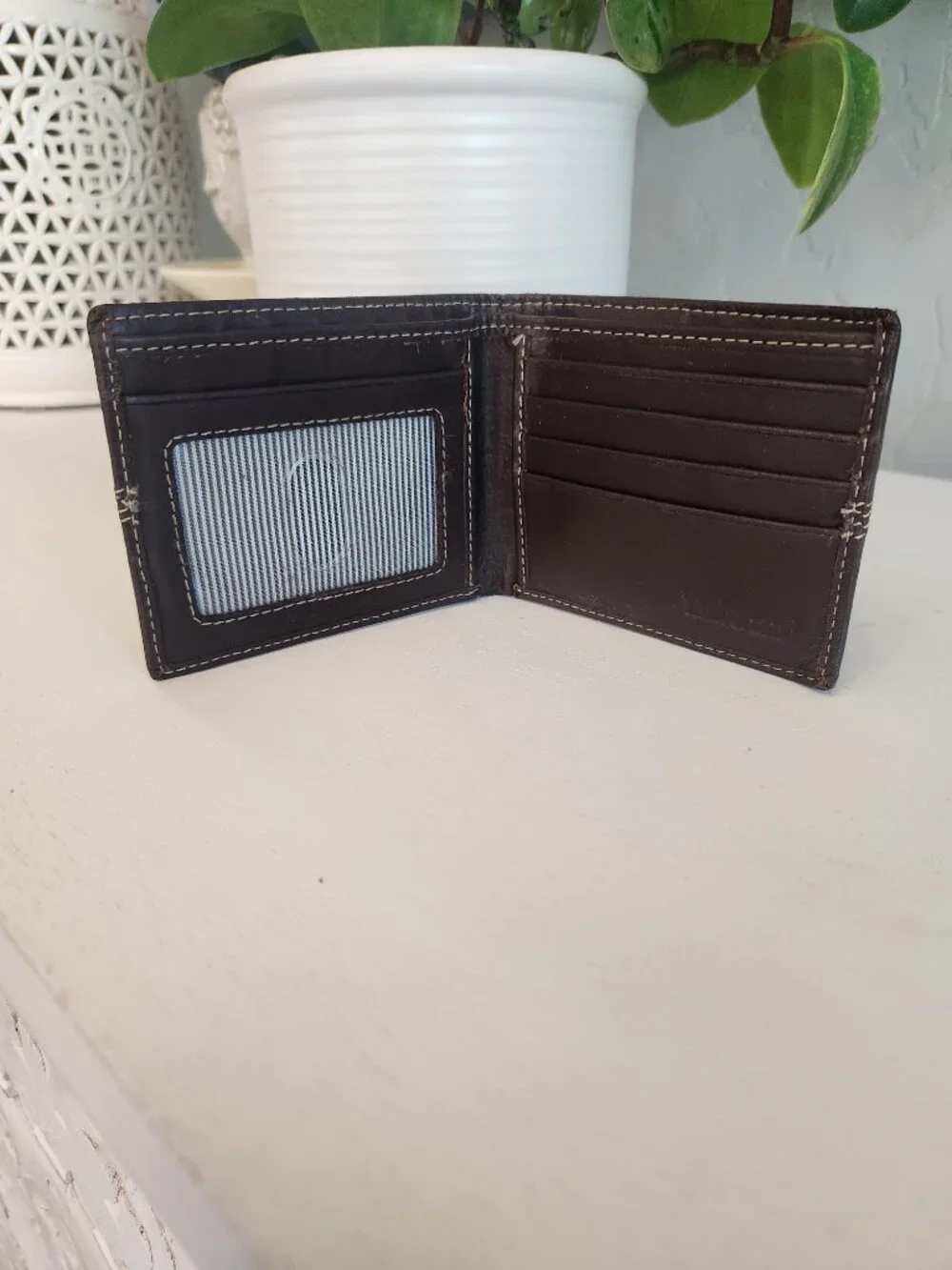 Timberland Brown Leather Men's Wallet - Picture 5 of 6
